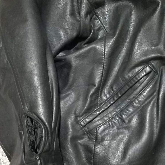 Warner Brothers Studio Leather Logo Jacket - Picture 8 of 8
